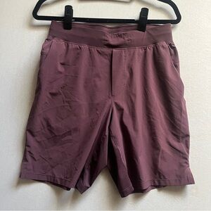 Lululemon Men's Burgundy T.H.E. Short 9" Linerless Size M